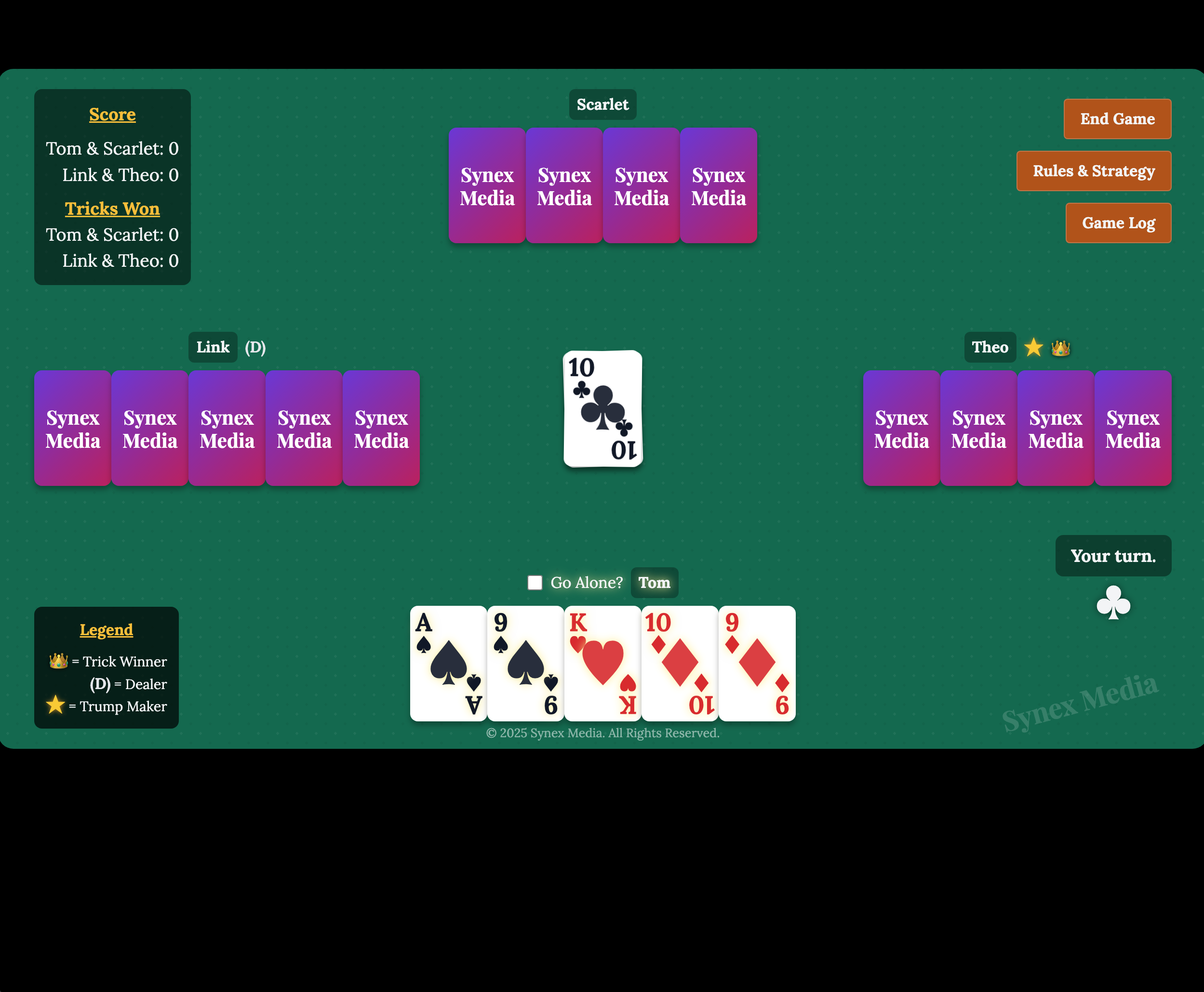 Euchre Screenshot